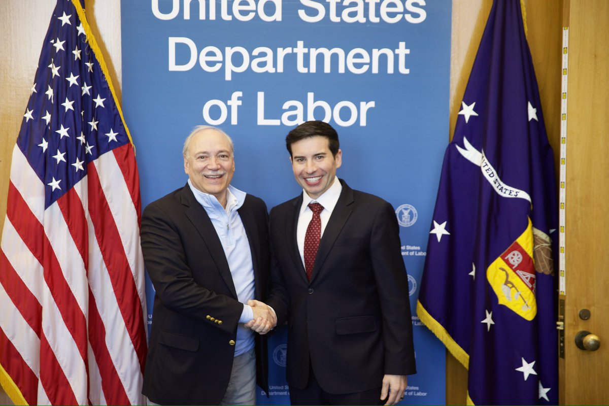 Great catching up with former Deputy Secretary of Labor, <a href="/PatPizzellaDOL/">Deputy Secretary Pizzella - Archived</a>!