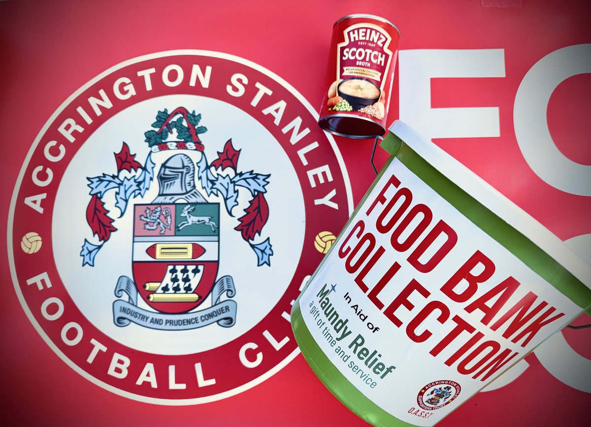 Murray Dawson (@murraysda) on Twitter photo Bring a tin or drop a pound in the bucket……Helping Maundy Relief on their Food bank collection <a href="/ASFCofficial/">Accrington Stanley</a> v <a href="/officialbantams/">Bradford City AFC</a> tomorrow 11am till KO 12.30 pm 😉 Bring a tin or drop a pound in the bucket……Helping Maundy Relief on their Food bank collection <a href="/ASFCofficial/">Accrington Stanley</a> v <a href="/officialbantams/">Bradford City AFC</a> tomorrow 11am till KO 12.30 pm 😉