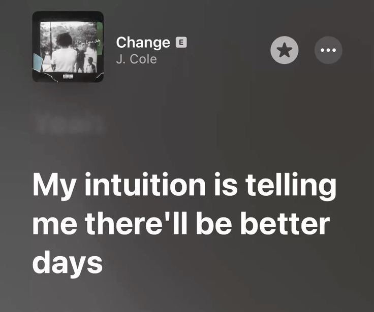 Better days ahead!