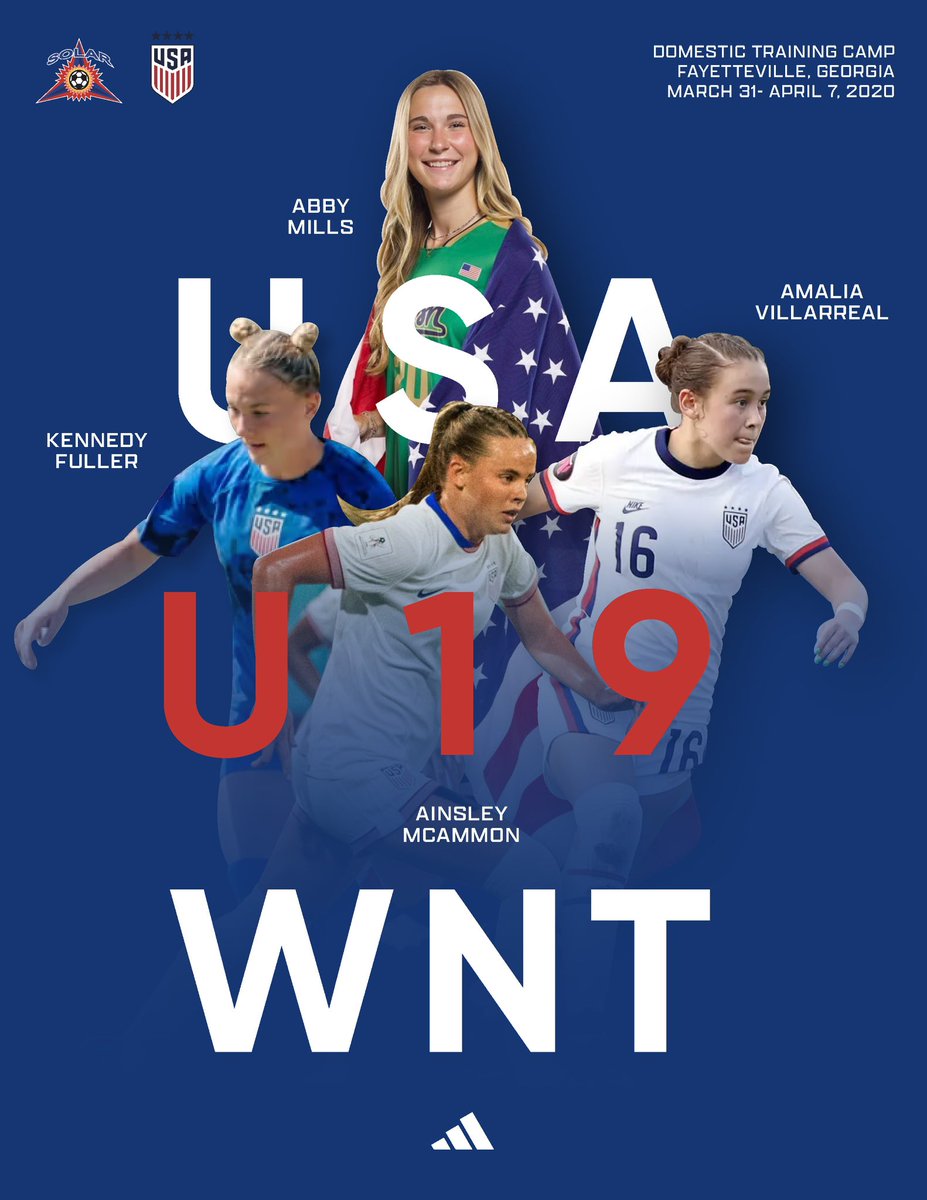 Solar Soccer Club (@solarsoccerclub) on Twitter photo 6️⃣ Solar alums called up! 📞🇺🇸 Congrats to our #SolarAlumni heading to the #USWNT U18 & U19 concurrent domestic training camp in Fayetteville, GA, March 31 - April 8. #WeAreSolar #SolarNextLevel @usynt <a href="/reignfc/">Seattle Reign FC</a> <a href="/dallastrinityfc/">Dallas Trinity FC</a> <a href="/NDSoccer/">Notre Dame Women's Soccer</a> <a href="/TexasSoccer/">Texas Soccer</a> <a href="/weareangelcity/">Angel City FC</a> <a href="/solar07g/">Solar 07/06G ECNL (U19)</a> 6️⃣ Solar alums called up! 📞🇺🇸 Congrats to our #SolarAlumni heading to the #USWNT U18 & U19 concurrent domestic training camp in Fayetteville, GA, March 31 - April 8. #WeAreSolar #SolarNextLevel @usynt <a href="/reignfc/">Seattle Reign FC</a> <a href="/dallastrinityfc/">Dallas Trinity FC</a> <a href="/NDSoccer/">Notre Dame Women's Soccer</a> <a href="/TexasSoccer/">Texas Soccer</a> <a href="/weareangelcity/">Angel City FC</a> <a href="/solar07g/">Solar 07/06G ECNL (U19)</a>