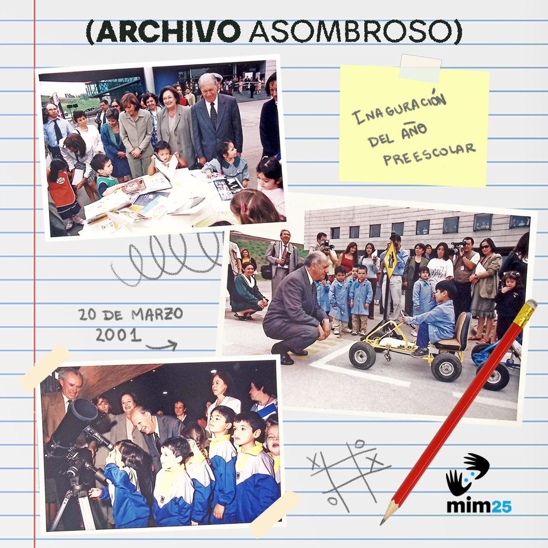 #ArchivoAsombroso: Hoy recordamos un evento que ocurrió el 20 de marzo del 2001, cuando se inauguró de manera oficial el Inicio del año preescolar en el <a href="/MIM_museo/">MIM_Museo</a>. En las fotos se puede ver a las autoridades que nos acompañaron aquel día. #mimasombro25años