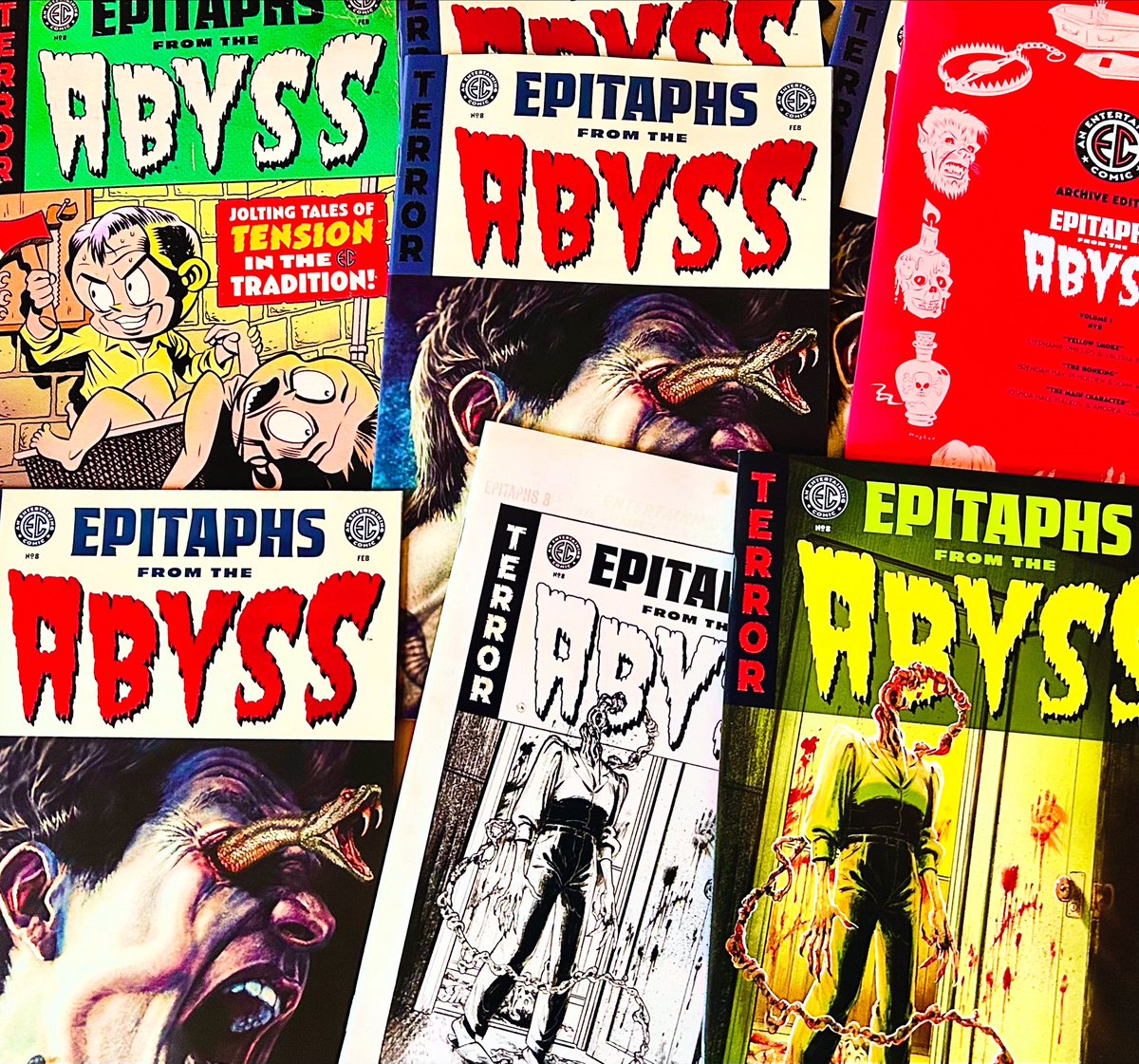 Ellie Wright (@elliewrightart) on Twitter photo Thank you <a href="/eccomics/">EC Comics</a> for more gorgeous comics! Epitaphs From The Abyss #8 is out now. Had the pleasure of working on "The Honking" with W #brendanhay A #pjholdan & <a href="/mccreaman/">John McCrea @Dead Eyes-the Empty Frames due Sept</a> L <a href="/RichStarkings/">🔸 Richard Starkings 🔸</a> & #comiccraft 👻 Thank you <a href="/eccomics/">EC Comics</a> for more gorgeous comics! Epitaphs From The Abyss #8 is out now. Had the pleasure of working on "The Honking" with W #brendanhay A #pjholdan & <a href="/mccreaman/">John McCrea @Dead Eyes-the Empty Frames due Sept</a> L <a href="/RichStarkings/">🔸 Richard Starkings 🔸</a> & #comiccraft 👻