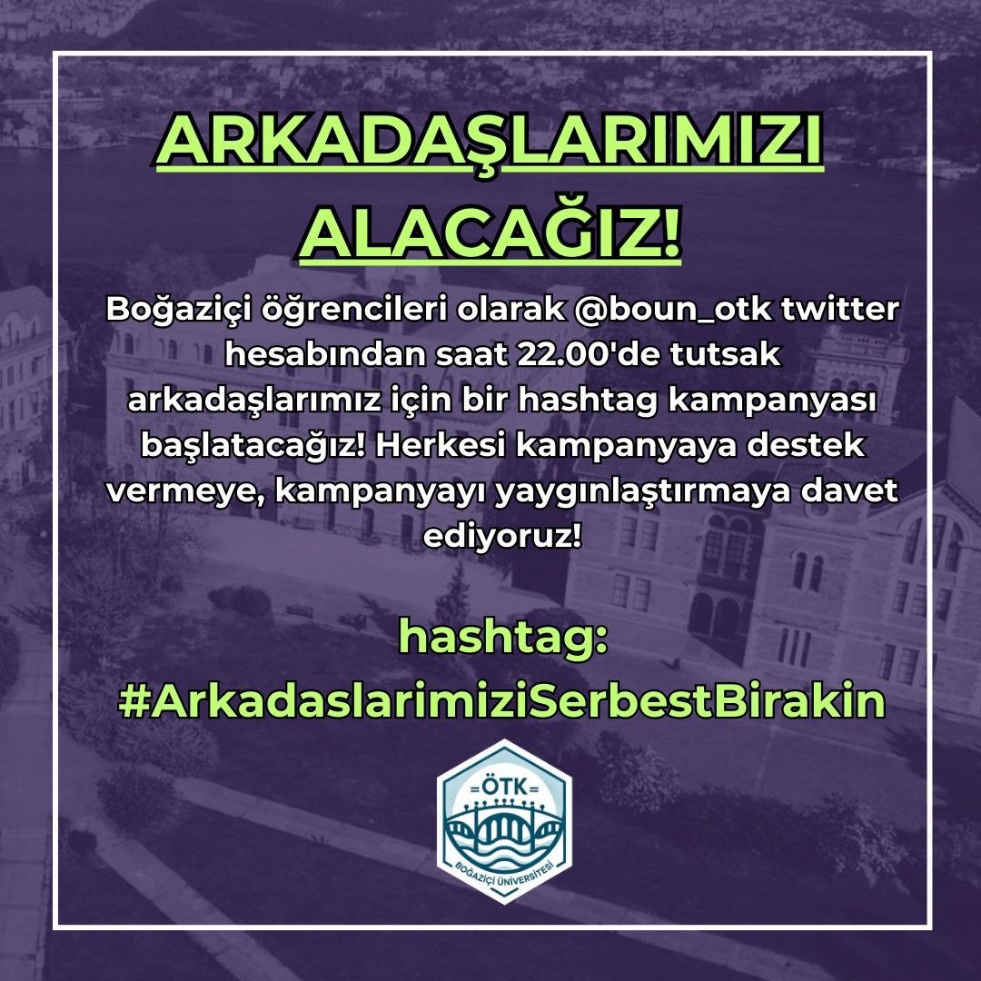 bounsinema's tweet photo. Hiçbir arkadaşımızı zulme teslim etmeyeceğiz, hepsini alacağız!

#ArkadaslarimiziSerbestBirakin https://t.co/AAeHcPupAm