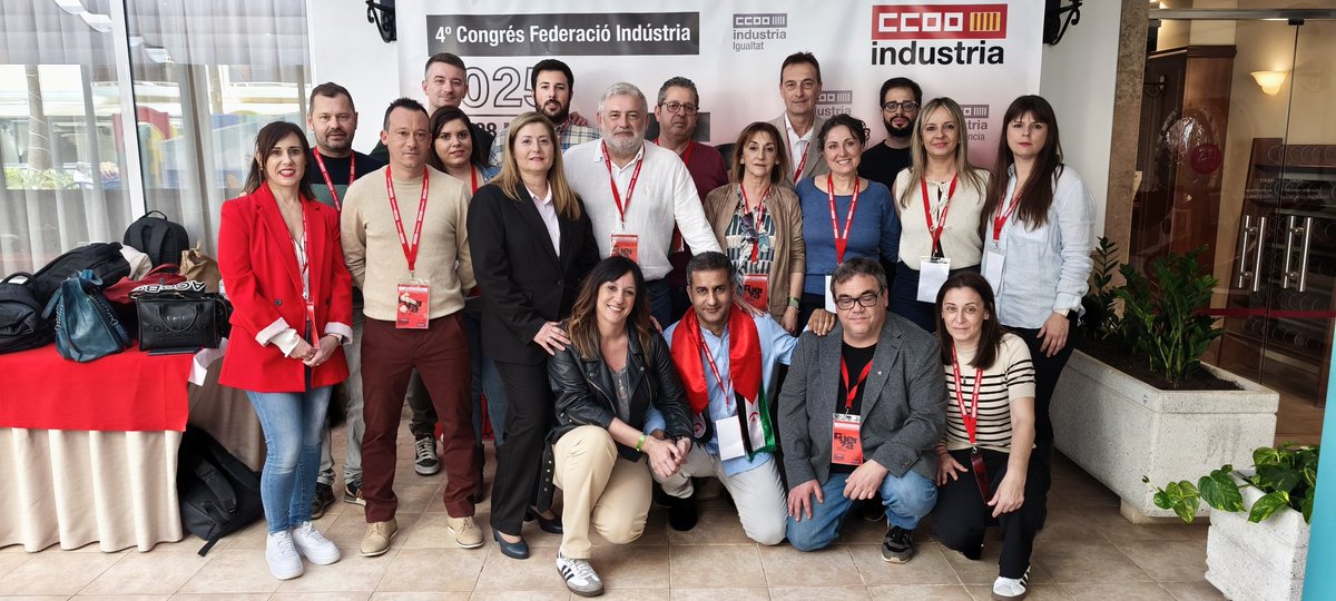 💪CCOO Industria del País Valenciano ha celebrado su Congreso los días 27 y 28 de marzo en la localidad de Peñíscola. Juan José Picazo Moya ha sido reelegido como secretario general con el 90% de los apoyos de los delegados y las delegadas participantes

industria.ccoo.es/noticia:722504…