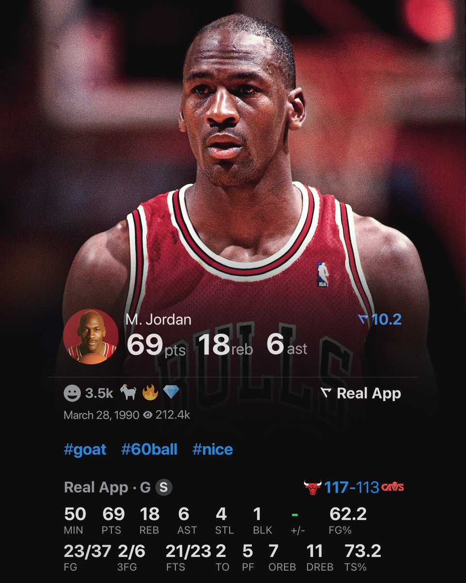 Michael Jordan on this day in 1990: