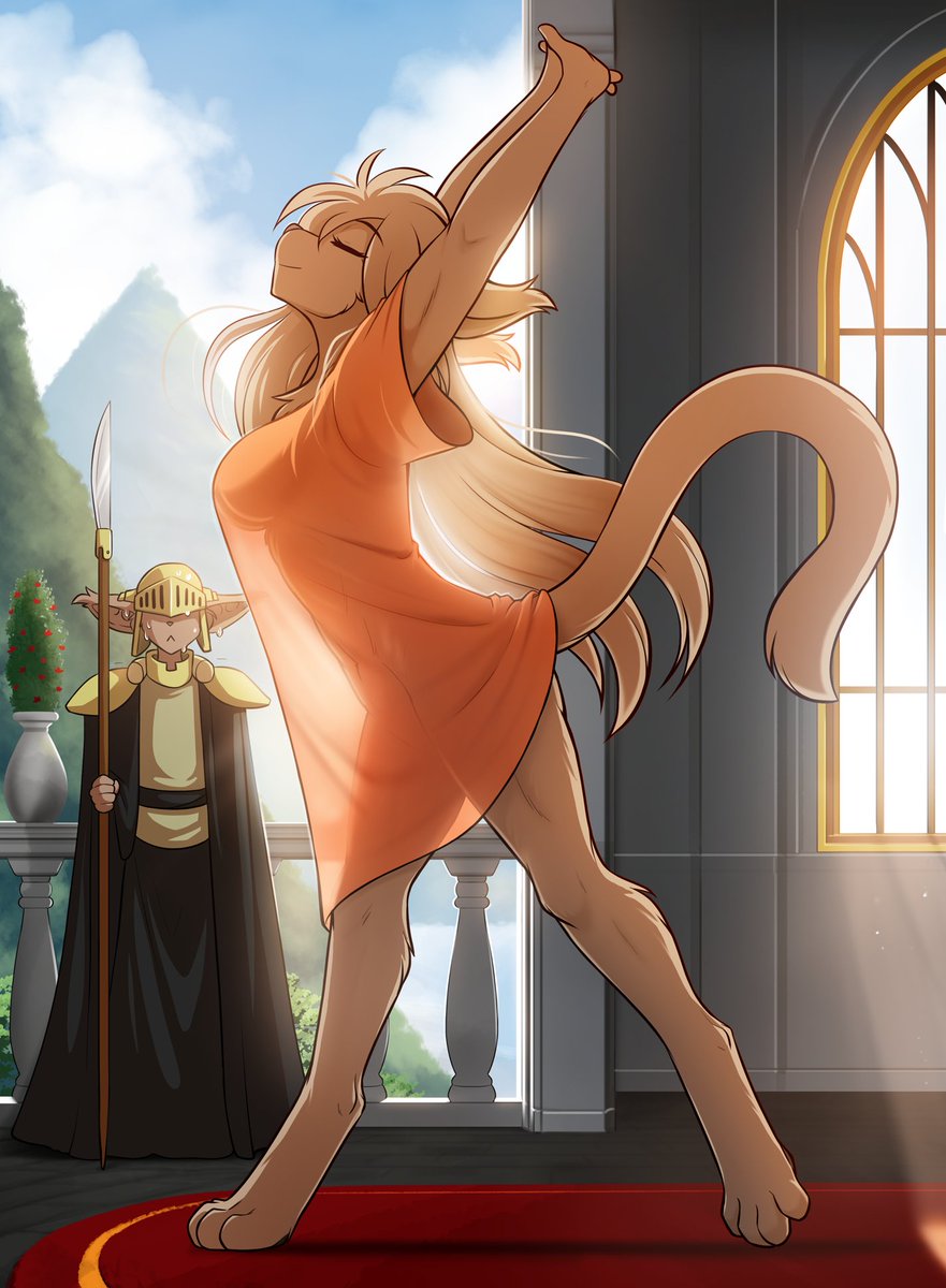 Adelaide Morning Stretch - It's good to be king. Whether it's good to be the king's personal guard is up for debate.