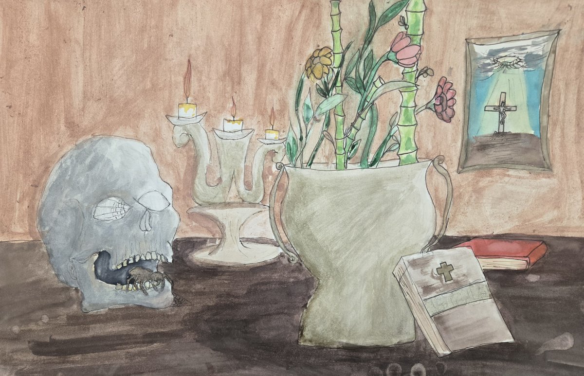 5th grade art students applied their knowledge of value and color schemes to create these beautiful still-life watercolors!
<a href="/BearBranchInt/">Bear Branch Intermediate</a>
<a href="/FineArtsMISD/">Magnoliafinearts</a>
#BringingOutTheI
#inspired #innovative #intentional