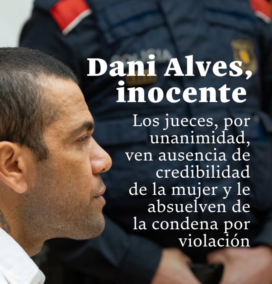 hectoracunat's tweet photo. En Paraguay la sen. @liliansamaniego pretende instalar Tribunales #Feminazis que condenen hombres inocentes sólo por el principio espurio de la #verosimilitud privilegiando el testimonio de la mujer-ley 5777/16.
⚠️Un año y medio Alves estuvo en la cárcel.
@rocio_abed @raulatorre https://t.co/32mJVrFfJ5