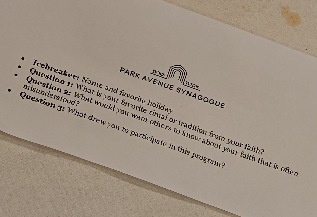 Peace Islands New York (@peaceislandsny) on Twitter photo Park Avenue Synagogue and Peace Islands New York shared a warm #Ramadan iftar together. Looking forward to next steps.
<a href="/ParkAvenueSyn/">Park Ave Synagogue</a> Park Avenue Synagogue and Peace Islands New York shared a warm #Ramadan iftar together. Looking forward to next steps.
<a href="/ParkAvenueSyn/">Park Ave Synagogue</a>