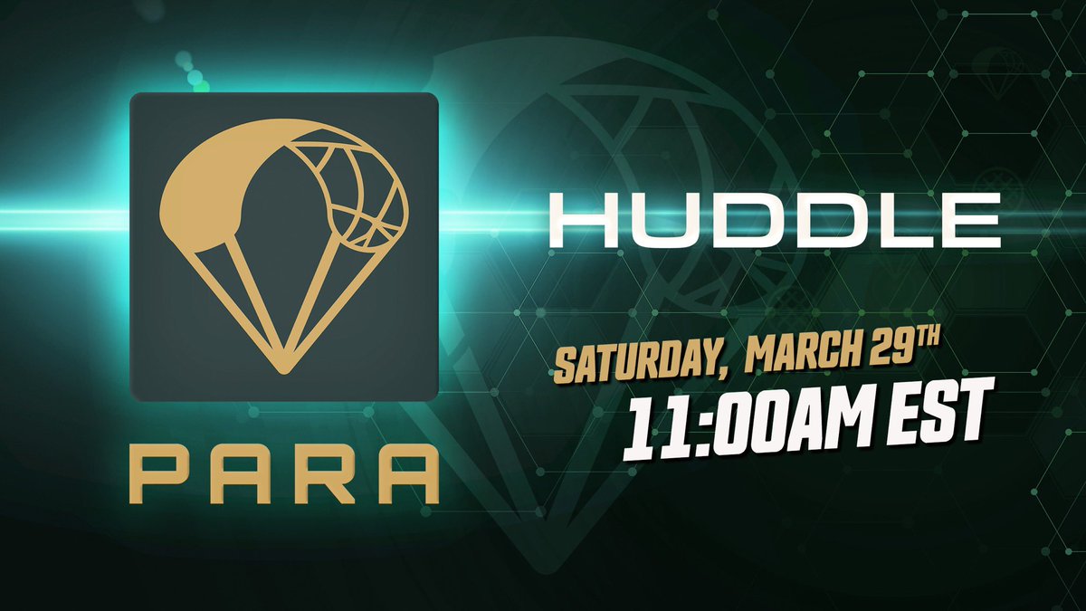 Come join us Saturday March 29 at 11 am est for an update huddle! Lets chat and see what’s next for #Parawerx #Para #DAG #Wrinklewerx