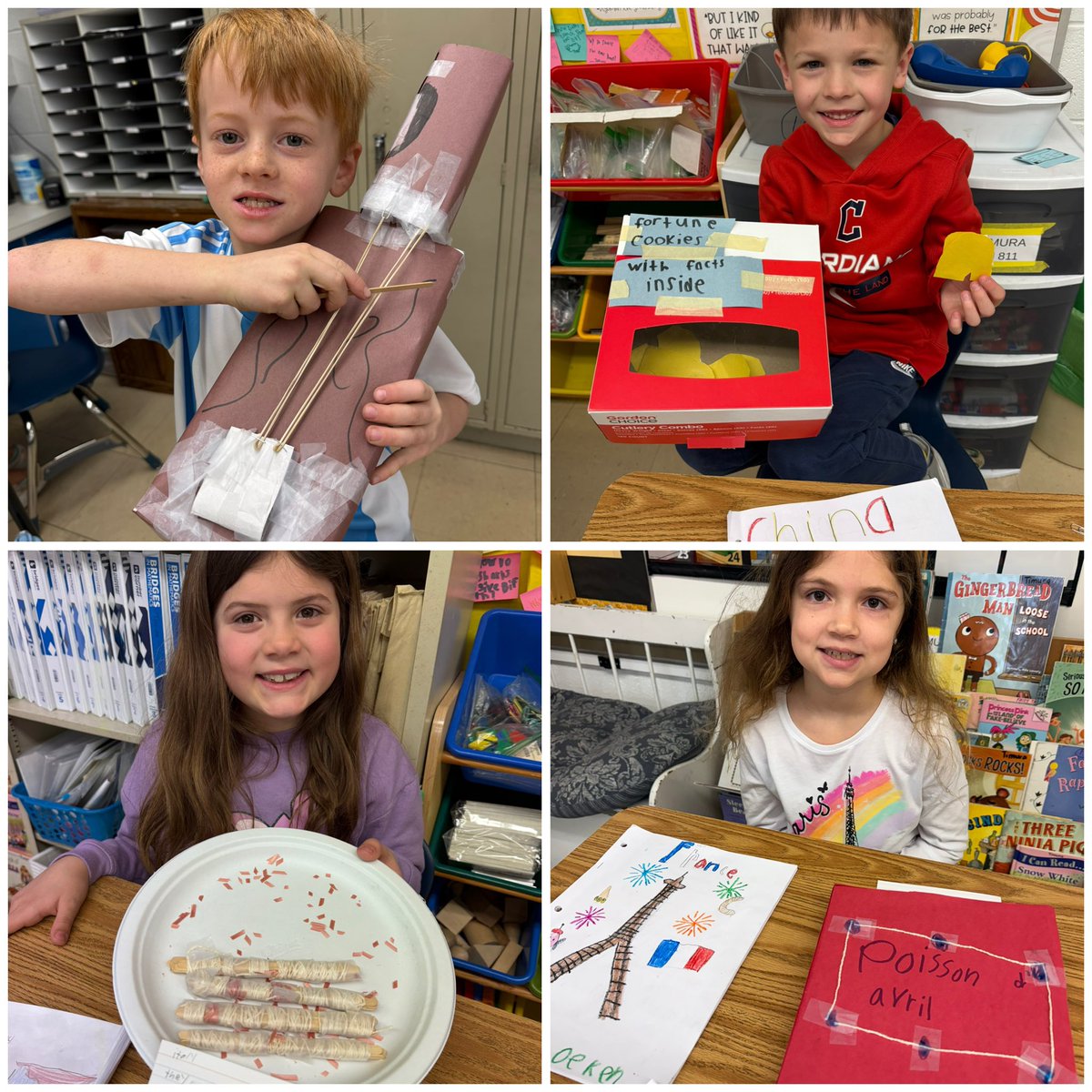 lorek33's tweet image. We spent two weeks reading and researching about various cultures. We then wrote a nonfiction book on a selected culture. Students also used recycled materials to create an artifact to add to their project. We presented them today at our Culture Fair. Creativity at its best!