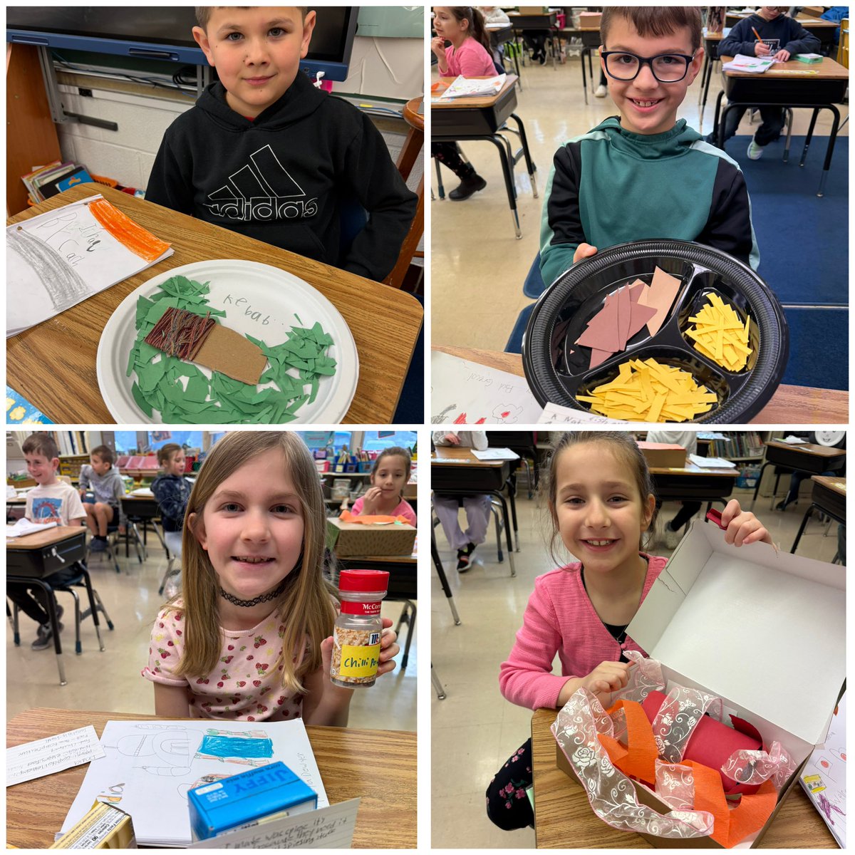 lorek33's tweet image. We spent two weeks reading and researching about various cultures. We then wrote a nonfiction book on a selected culture. Students also used recycled materials to create an artifact to add to their project. We presented them today at our Culture Fair. Creativity at its best!