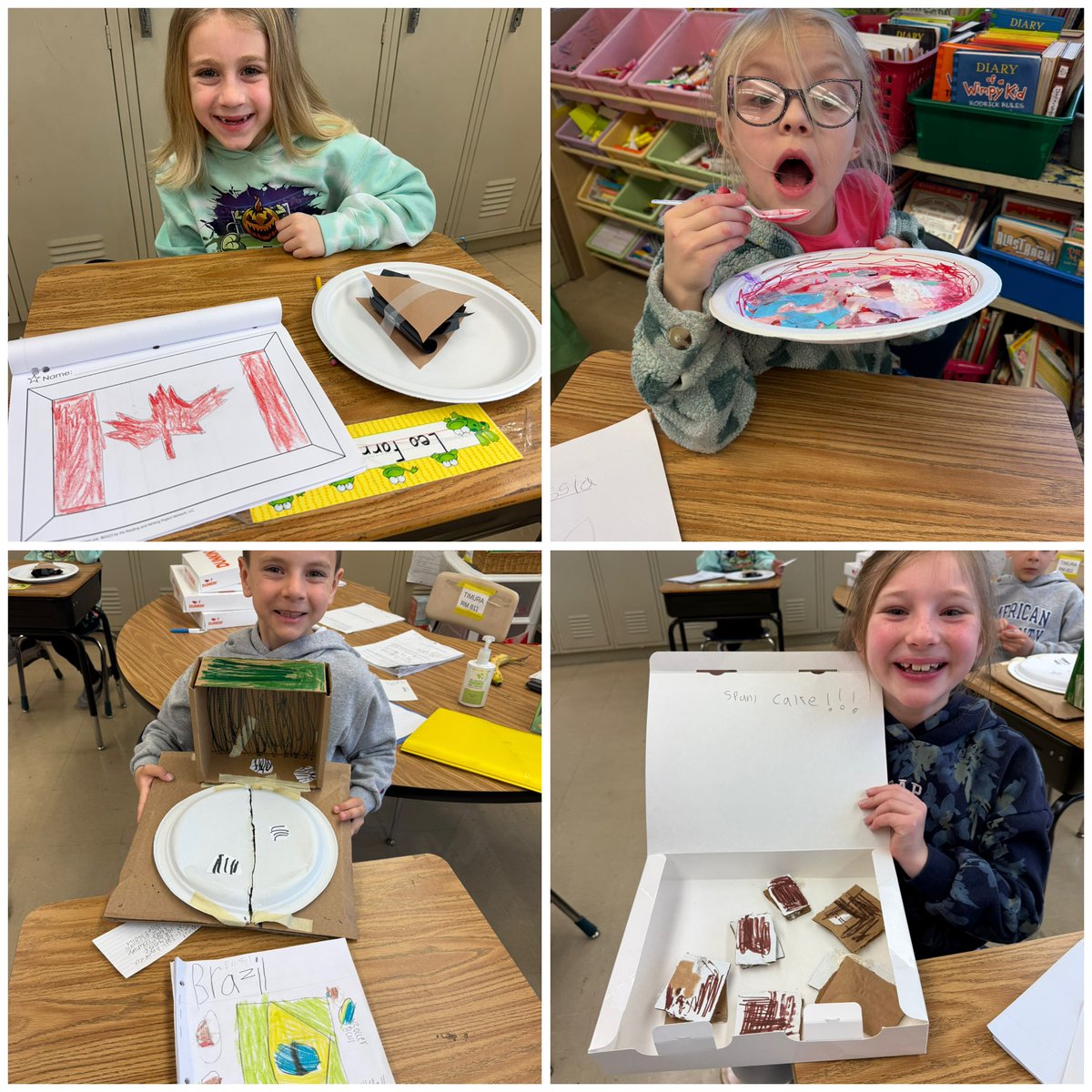 lorek33's tweet image. We spent two weeks reading and researching about various cultures. We then wrote a nonfiction book on a selected culture. Students also used recycled materials to create an artifact to add to their project. We presented them today at our Culture Fair. Creativity at its best!