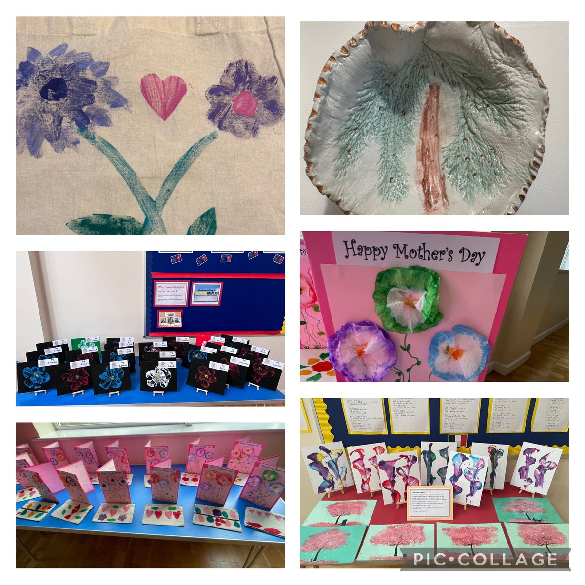 A beautiful Mother’s Day Celebration this morning. We hope our mums enjoyed the performances and the gifts. 
Our art this term was based on printing skills and we used our skills to produce gifts for all our super mums. <a href="/Sturtonhead/">Mark Elliott</a> <a href="/JoDowning3/">Mrs Downing</a> <a href="/MissERowbottom/">Miss Rowbottom (Y5/6)</a> <a href="/MissNewboult/">Miss Newboult</a>