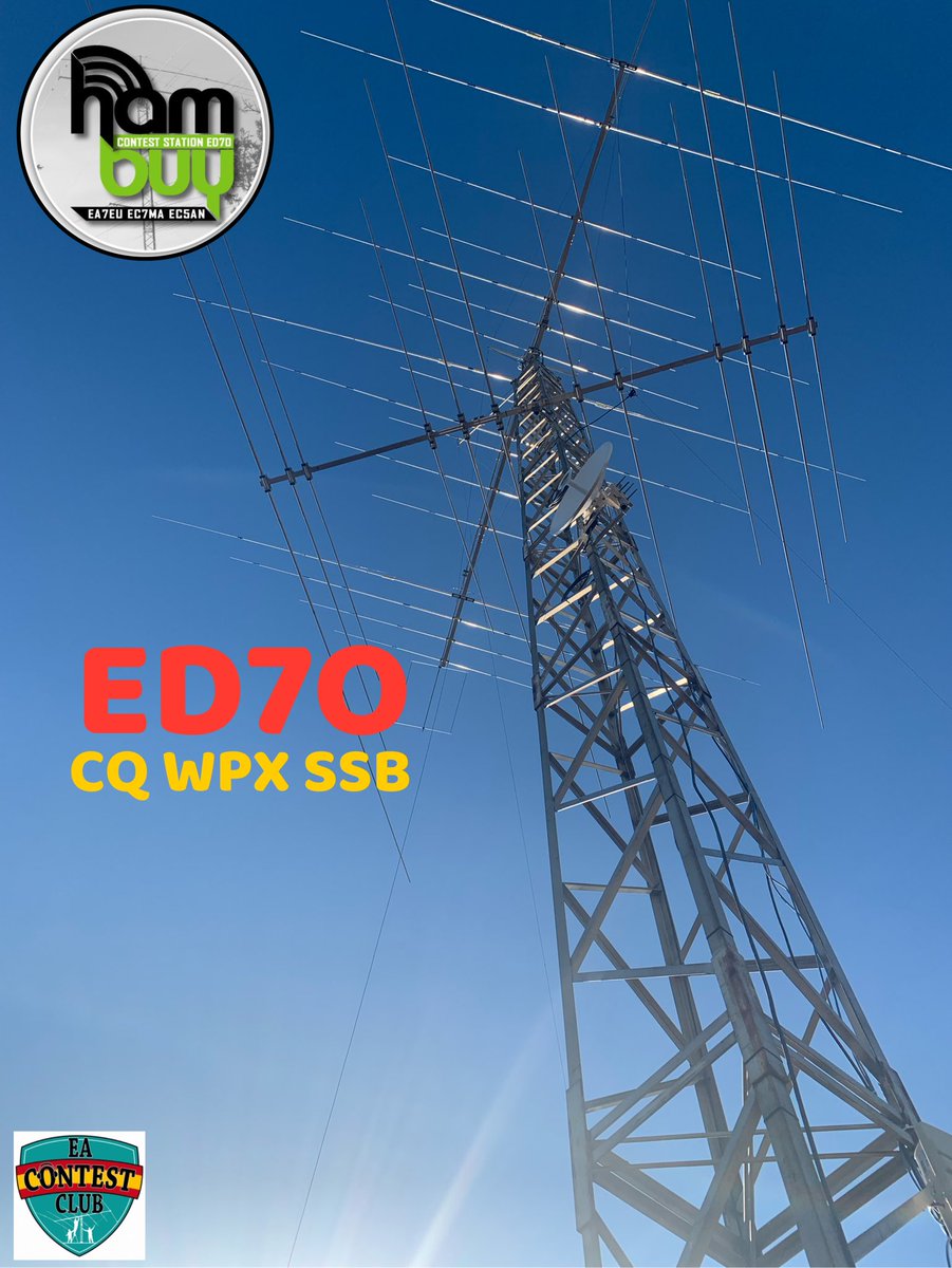 ED7O Contest Station 🇪🇸 (@ed7o_hambuy) on Twitter photo TIC TAC!
Are you ready for #cqwpxssb ?
<a href="/HAMBUY_EC5AN/">EC5AN HAMBUY</a> <a href="/EA7EU/">Peter 🇪🇸</a> <a href="/fgavela/">Fernando Gavela Saiz</a> <a href="/EC7MA/">José Manuel</a> <a href="/EAContestClub/">EA Contest Club</a> TIC TAC!
Are you ready for #cqwpxssb ?
<a href="/HAMBUY_EC5AN/">EC5AN HAMBUY</a> <a href="/EA7EU/">Peter 🇪🇸</a> <a href="/fgavela/">Fernando Gavela Saiz</a> <a href="/EC7MA/">José Manuel</a> <a href="/EAContestClub/">EA Contest Club</a>