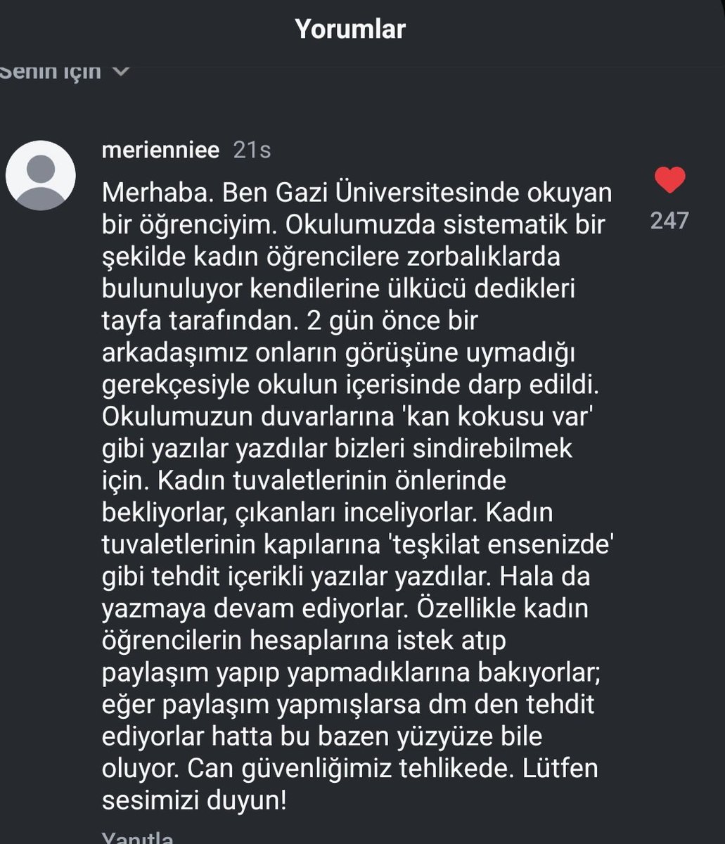 Gazi üniversitesinde kadın öğrencilerin can güvenliği yok