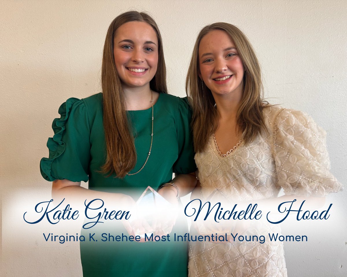 🎉We want to congratulate Bossier High Senior Michelle Hood and Plain Dealing High Senior Katie Green for being recognized as Virginia K. Shehee Most Influential Young Women Honorees. We are so proud of them for being recognized for this prestigious award. #BossierSchools