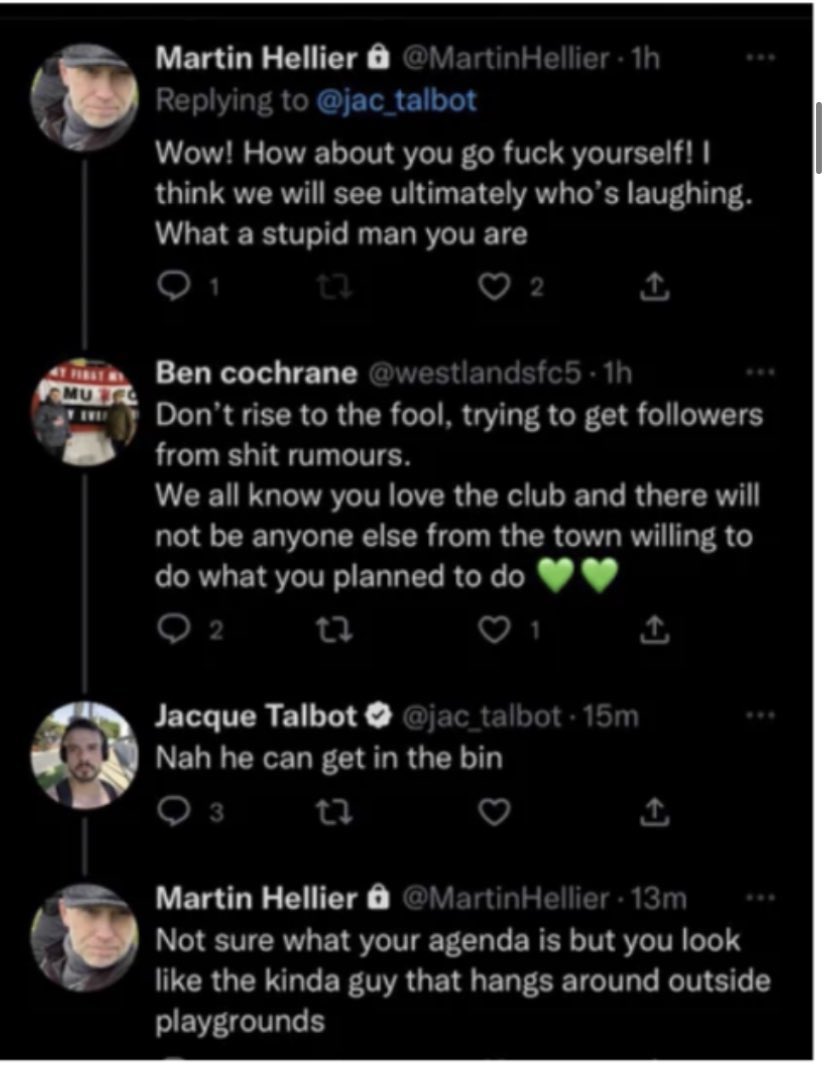 HLTCO (@hltco) on Twitter photo Just been given a crash course in Martin Hellier, the owner and chairman of Yeovil Town by <a href="/hoopsss/">Jonathan Hooper</a> & <a href="/JordanAJlynk/">Jordan A.J Lynk</a>.
He’s the absolute opposite of the sort of person who should be running a football club. Just been given a crash course in Martin Hellier, the owner and chairman of Yeovil Town by <a href="/hoopsss/">Jonathan Hooper</a> & <a href="/JordanAJlynk/">Jordan A.J Lynk</a>.
He’s the absolute opposite of the sort of person who should be running a football club.