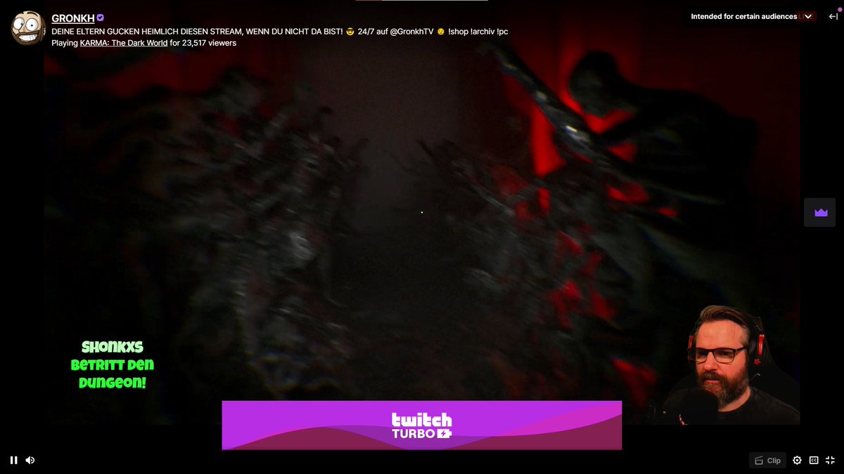 Oh... 

<a href="/Gronkh/">𝑮𝑹𝑶𝑵𝑲𝑯</a> has entered the void. Watch their KARMA: The Dark World playthrough before their sanity runs out.

👁️: twitch.tv/gronkh

#KTDW #KARMA