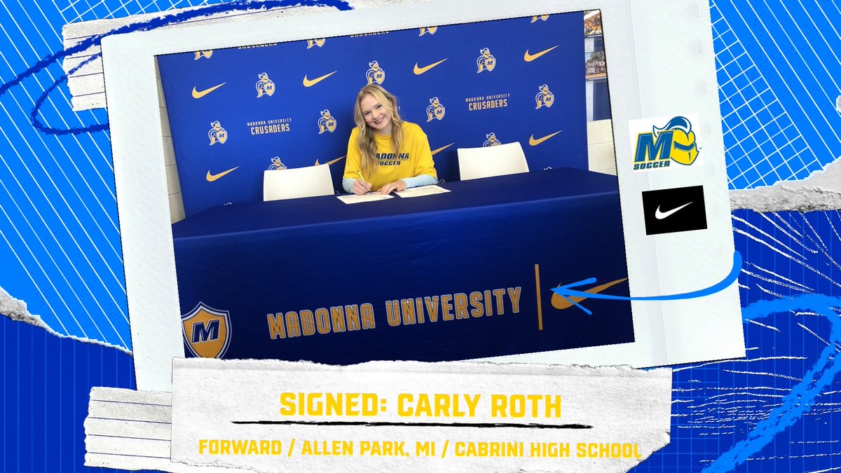 MUCrusadersWSOC's tweet image. Welcome to Madonna University, Carly Roth!
Carly attends and plays soccer at Cabrini High School as well as DCFC Downriver. She lives close by in Allen Park, Michigan.