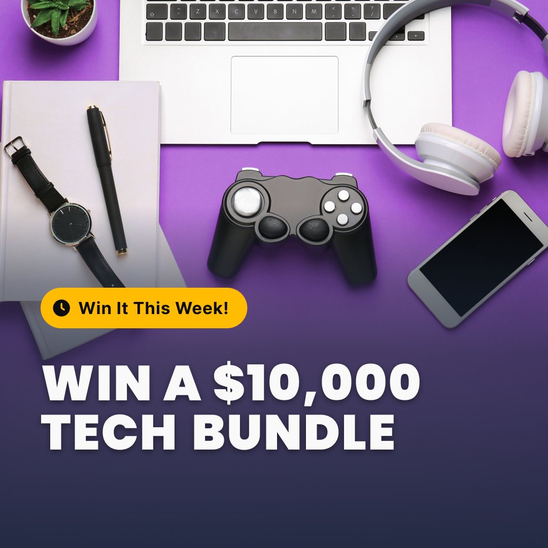 PCH fam… this is NOT a drill!! 💻📱 We’re giving away the ultimate tech bundle THIS WEEK and trust us, you do NOT want to miss this! 



Win big and you pick the tech (or keep the cash). Come get your entries while there’s still time: bit.ly/3DJB0u0