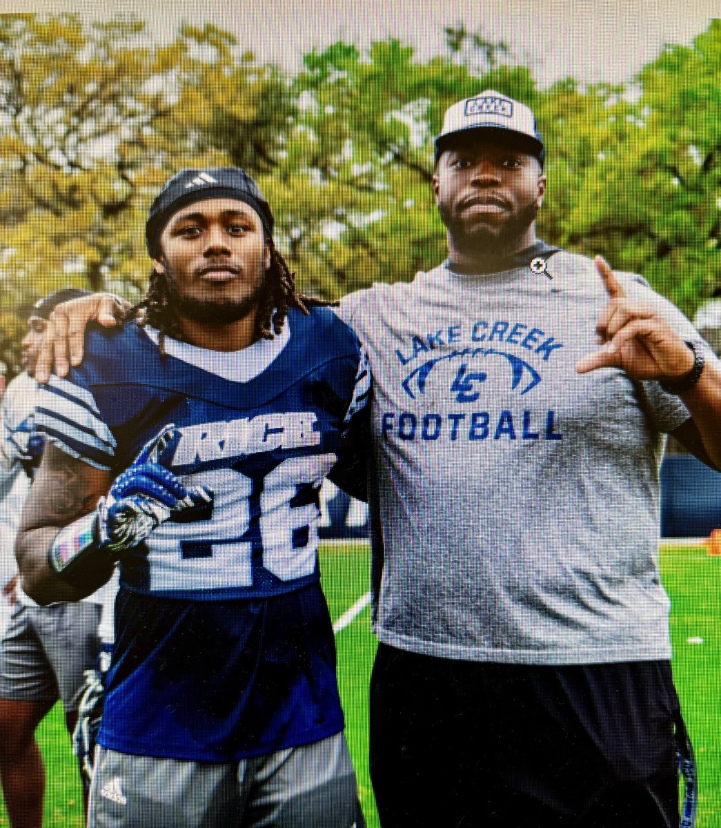 Lake Creek Lions Football (@lakecreekfball) on Twitter photo Great to see Coach Del had a chance to see one of LCβs best β¦<a href="/TyvonnByars/">Tyvonn Byars</a>β© ! Going to do great things at Rice! Great to see Coach Del had a chance to see one of LCβs best β¦<a href="/TyvonnByars/">Tyvonn Byars</a>β© ! Going to do great things at Rice!