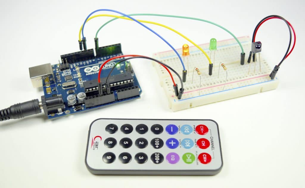 Use an infrared remote and receiver to wirelessly control your Arduino's output pins [TUTORIAL] circuitbasics.com/arduino-ir-rem… #arduino #diyelectronics #maker