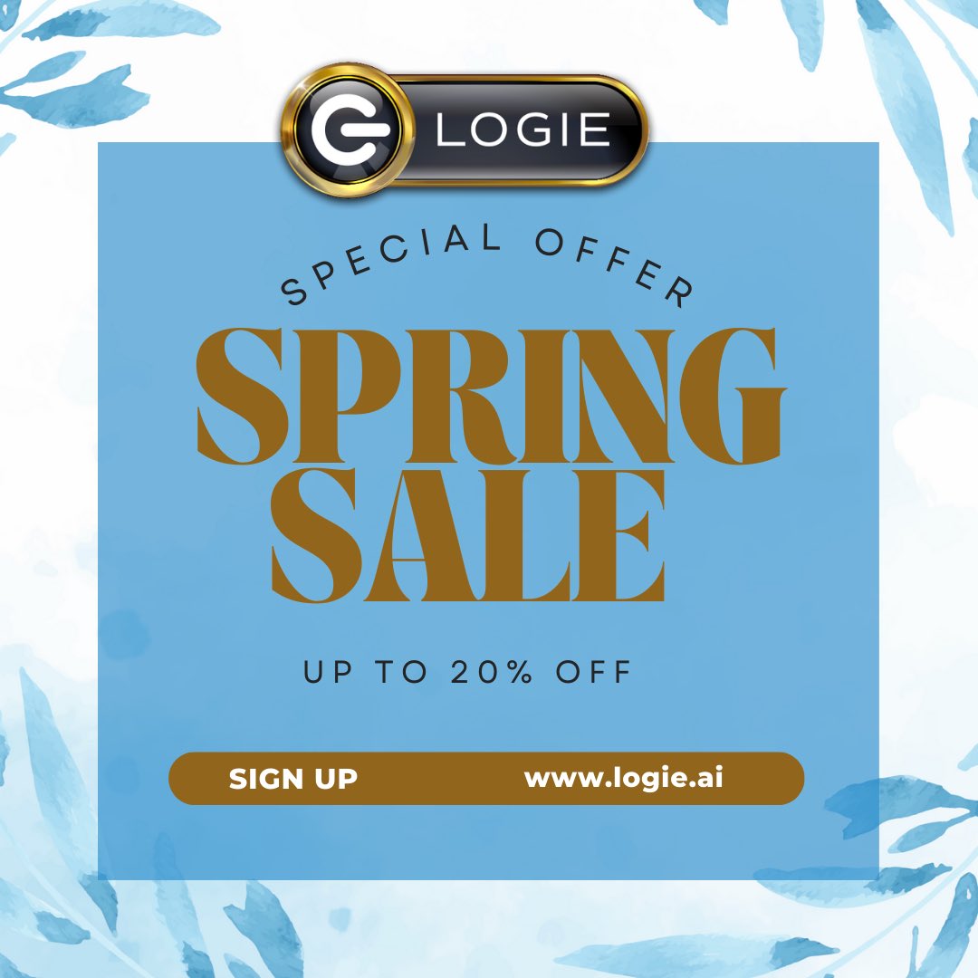 logie_inc's tweet image. Spring Sale Alert!!! Get up to 20% OFF on Logie AI tools and level up your workflow.

👉 Sign up now at logie.ai

#SpringSale #LogieAI #SaveMore