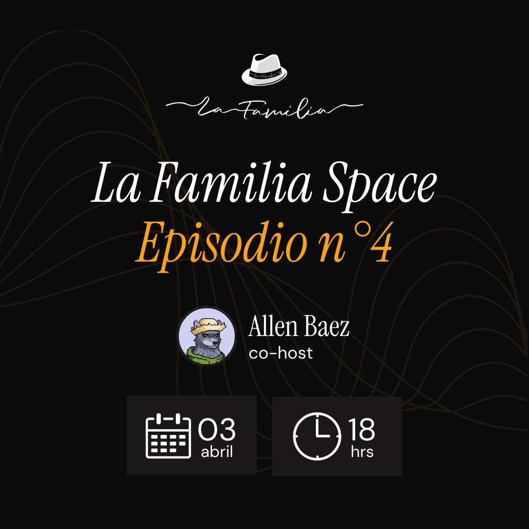 La Familia (@lafamilia_so) on Twitter photo 🚀 ¡El 4to X Space de La Familia está aquí! 🚀  
¡Nos volvemos a reunir en el Space más grande de <a href="/solana/">Solana</a> en español! junto a muchos builders y miembros del ecosistema para hablar de TODO lo que está pasando. 😎 👇🏽 🚀 ¡El 4to X Space de La Familia está aquí! 🚀  
¡Nos volvemos a reunir en el Space más grande de <a href="/solana/">Solana</a> en español! junto a muchos builders y miembros del ecosistema para hablar de TODO lo que está pasando. 😎 👇🏽