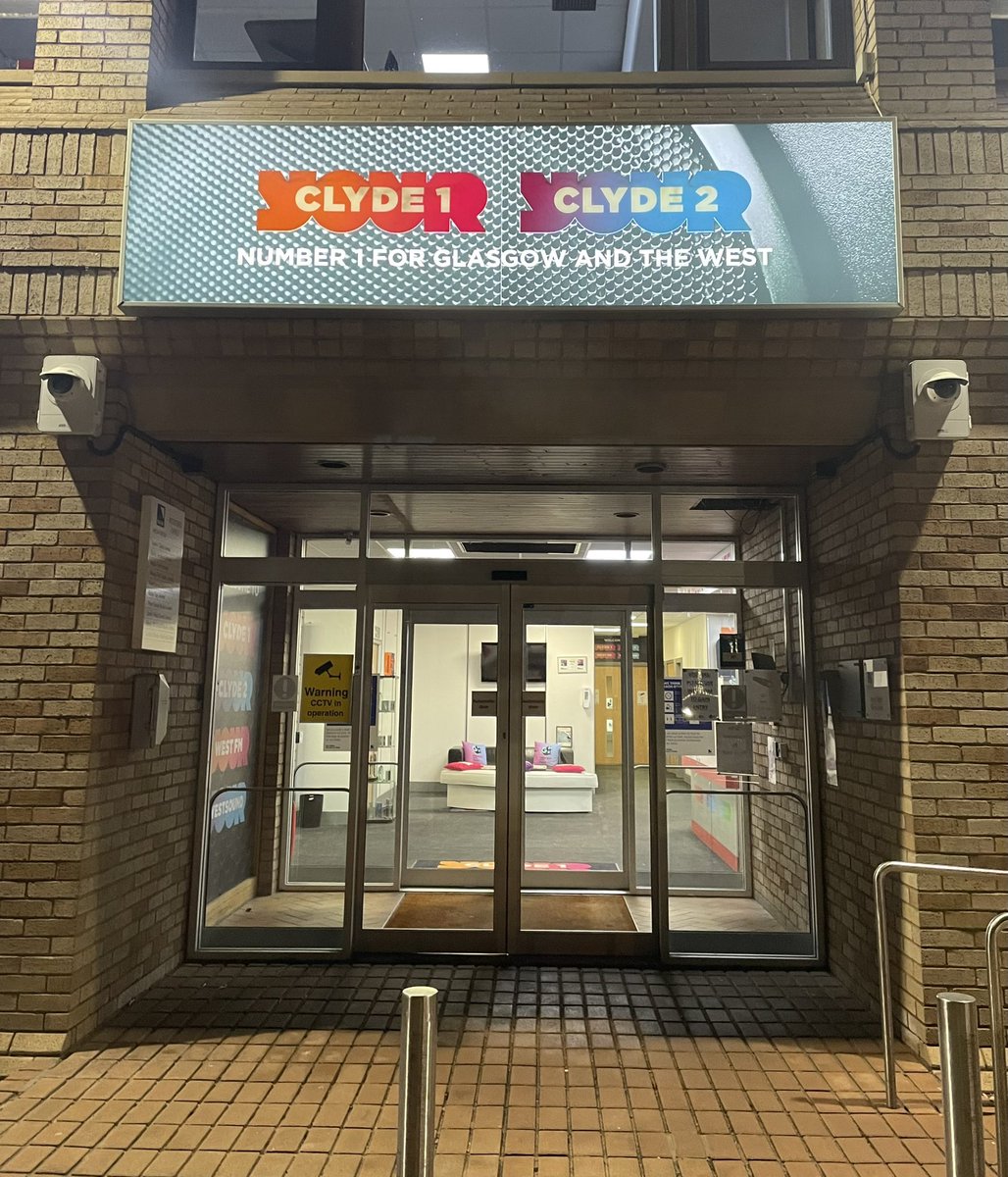 My last day working at the Radio Clyde office in Glasgow after nearly three years 📻🎙️ Excited for a new challenge next month.