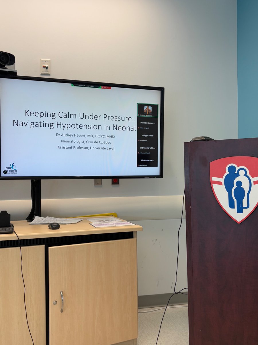HebertAudrey3's tweet image. Thank you @cusm_muhc for the kind invitation to present at Neonatal Grand Rounds on hypotension management. Always great to see colleagues and friends and argue amicably about dopamine 😊