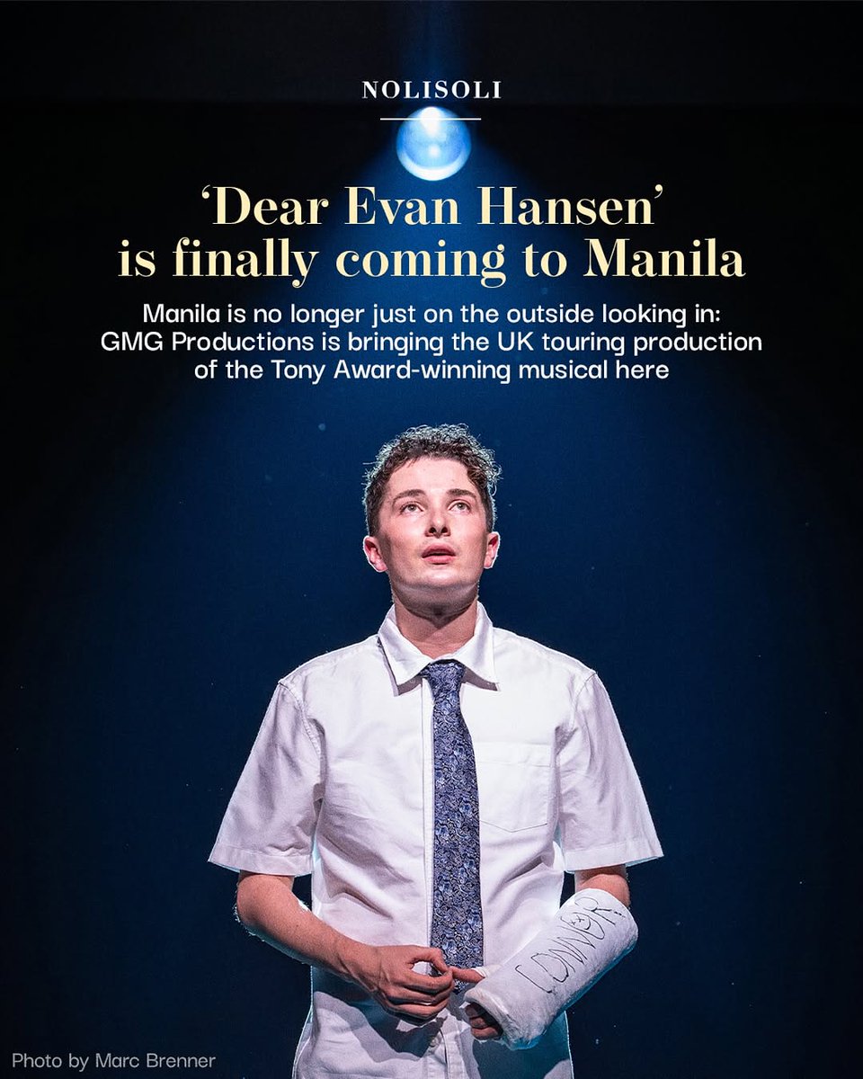 Manila’s up for another season of musical wishes granted because the critically acclaimed “Dear Evan Hansen” will finally be making a stop on our local stage.

Tickets will be available starting April 15. Photo by Marc Brenner courtesy of GMG Productions

lifestyle.inquirer.net/536469/dear-ev…