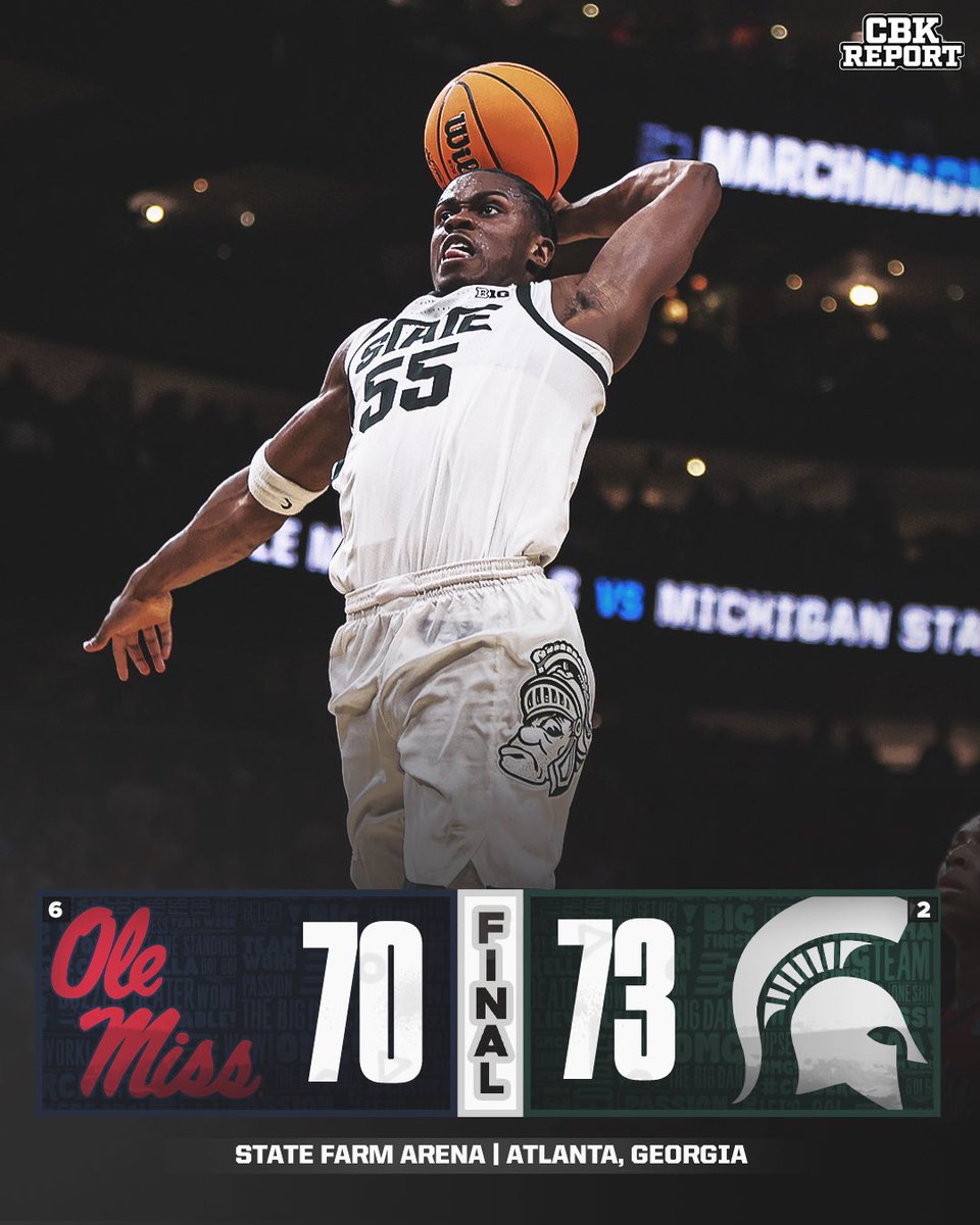 January. February. IZZO. 💪 

Michigan State is headed to the Elite 8!
