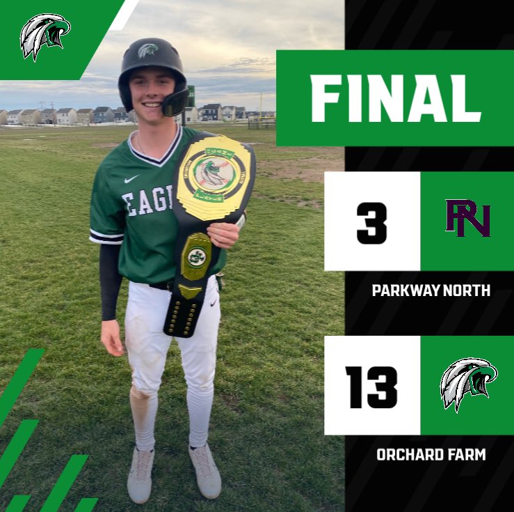 Orchard Farm Baseball (@ofhs_baseball) on Twitter photo Varsity picks up their first W of the season!
Player of the Game - <a href="/brosenburg20/">Brady Rosenburg</a>
5 IP, W, 4 H, 3 ER, 13 K’s
1-4, 2 RBI, 2 R
<a href="/blake_ditmeyer/">Blake Ditmeyer</a> - 1-2, 2B, 4 RBI, 2 BB, R
<a href="/madd_crow/">Maddox Crowe</a> - 1-2, 2 RBI, R, BB, HBP
We are back in action Wednesday at FZS! Varsity picks up their first W of the season!
Player of the Game - <a href="/brosenburg20/">Brady Rosenburg</a>
5 IP, W, 4 H, 3 ER, 13 K’s
1-4, 2 RBI, 2 R
<a href="/blake_ditmeyer/">Blake Ditmeyer</a> - 1-2, 2B, 4 RBI, 2 BB, R
<a href="/madd_crow/">Maddox Crowe</a> - 1-2, 2 RBI, R, BB, HBP
We are back in action Wednesday at FZS!