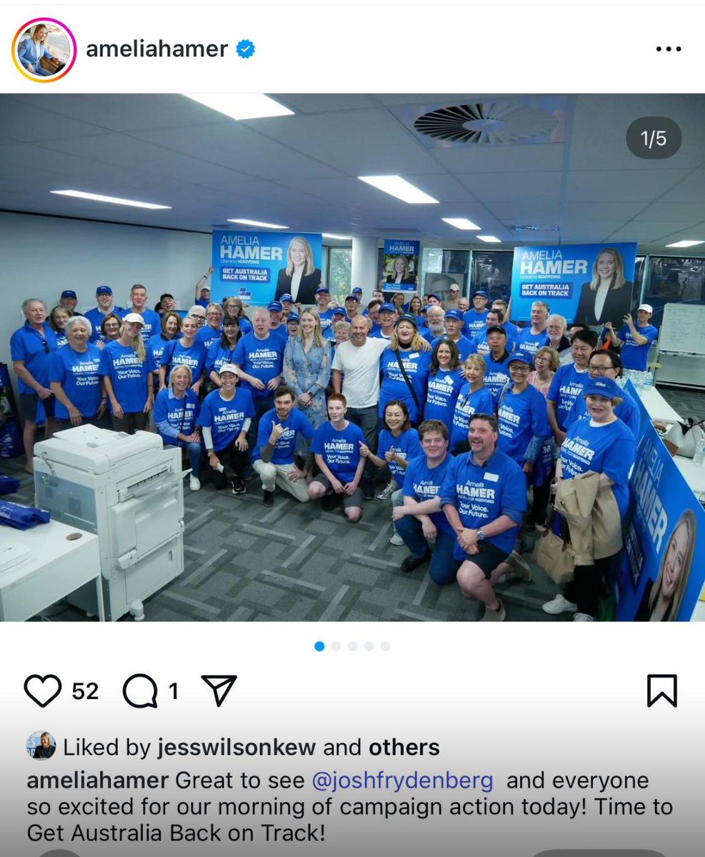 Josh Frydenberg (@joshfrydenberg) on Twitter photo Great to join this morning Kooyong’s Liberal candidate, Amelia Hamer, and a group of dedicated volunteers as the 2025 election campaign officially kicks off!
Only Peter Dutton and the <a href="/LiberalAus/">Liberal Party</a> team can get Australia back on track. Great to join this morning Kooyong’s Liberal candidate, Amelia Hamer, and a group of dedicated volunteers as the 2025 election campaign officially kicks off!
Only Peter Dutton and the <a href="/LiberalAus/">Liberal Party</a> team can get Australia back on track.