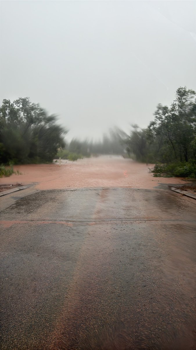 Are you seeking more information about the current weather events in Derby and the Kimberley? Be sure to check out Emergency WA for up to date information. 

Please take care on the roads if you need to travel. This photo is of the floodway on Ashley St Derby at 1.3m today! #FB