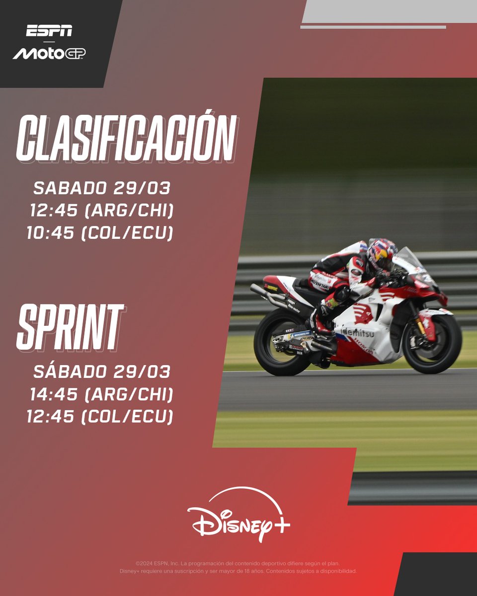 Este fin de semana seguí toda la acción de MotoGP en Estados Unidos por ESPN3.
