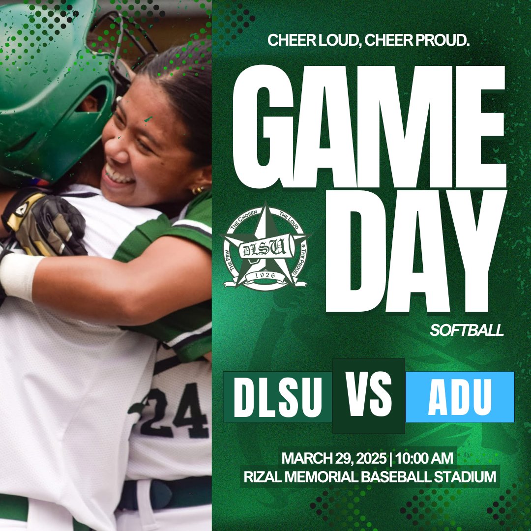 GAME FACE ON! 🥎🔥

The DLSU Lady Batters are geared up and ready to take on the Adamson Softball Team in a thrilling face-off! Animo La Salle! 💚

Photo credits: DLSU Sports - Ian Quintana

#AnimoLaSalle   
#DLSULadyBatters  
#DLSUAnimoSquad  
#ASDigitalCheerleader
