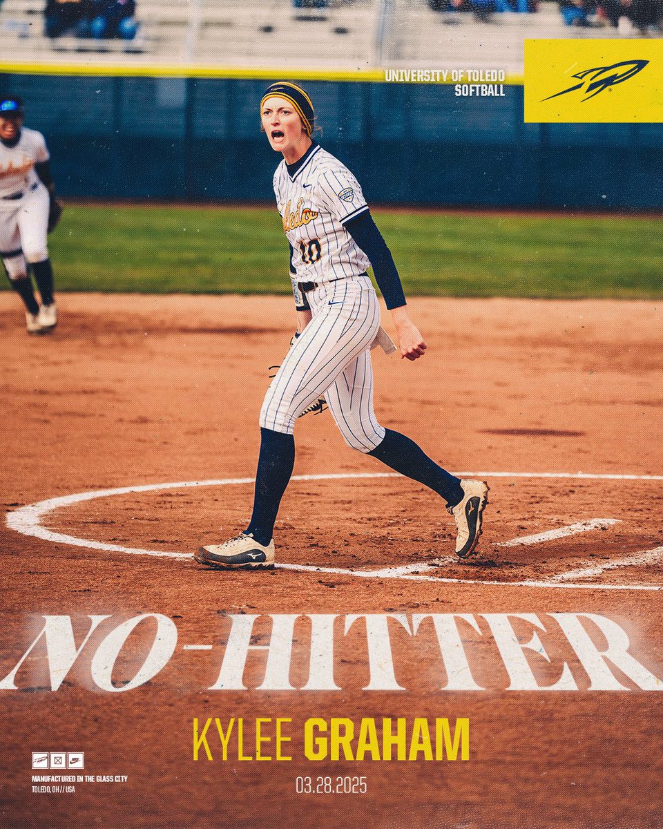 Kylee said no-no 🤫

Kylee Graham threw her first career no-hitter against Akron, leading the Rockets to an 8-0 win!

#TeamToledo