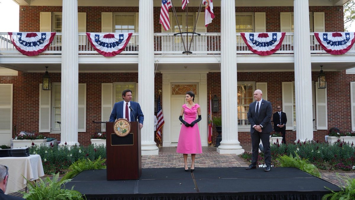 Ron DeSantis (@govrondesantis) on Twitter photo Today, <a href="/CaseyDeSantis/">Casey DeSantis</a> and I had the honor of welcoming law enforcement, firefighters, military servicemembers, and other heroes to the Governor's Residence for the Florida Heroes Reception.
From first responders who've put their lives on the line to save others to everyday Today, <a href="/CaseyDeSantis/">Casey DeSantis</a> and I had the honor of welcoming law enforcement, firefighters, military servicemembers, and other heroes to the Governor's Residence for the Florida Heroes Reception.
From first responders who've put their lives on the line to save others to everyday