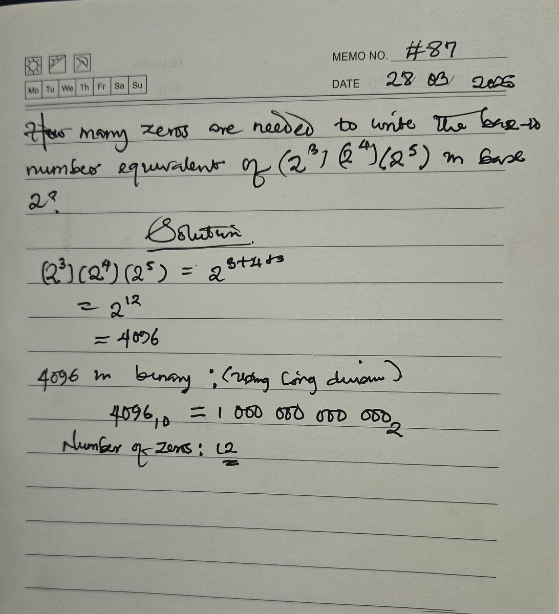 Ahuoyiza_'s tweet photo. Day 87
Something light
#dailymaths https://t.co/YydCuHqcXh