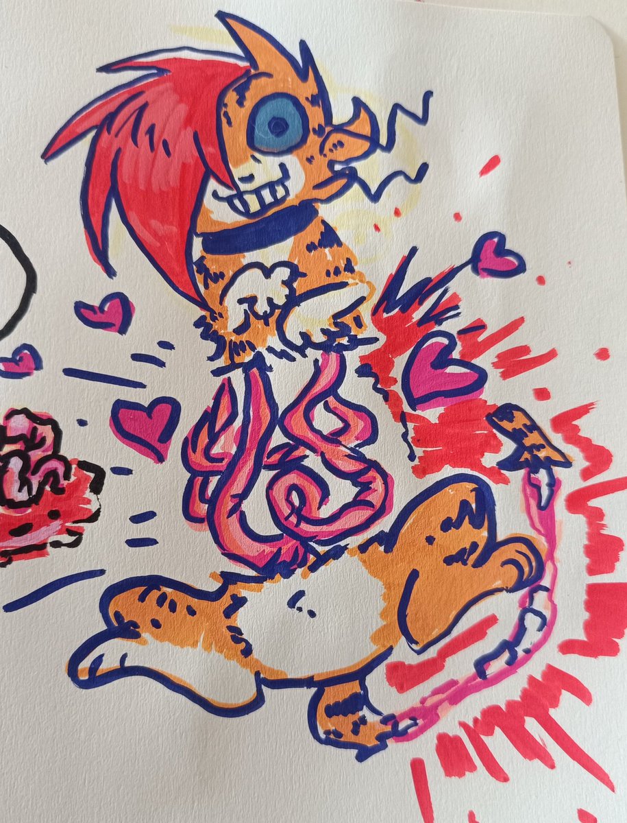 szarp_art's tweet photo. That's my sill oc named Czosnek (garlic) @Leafinqxi  #oc #gore #sillydrawing https://t.co/ZePO8UrwsN