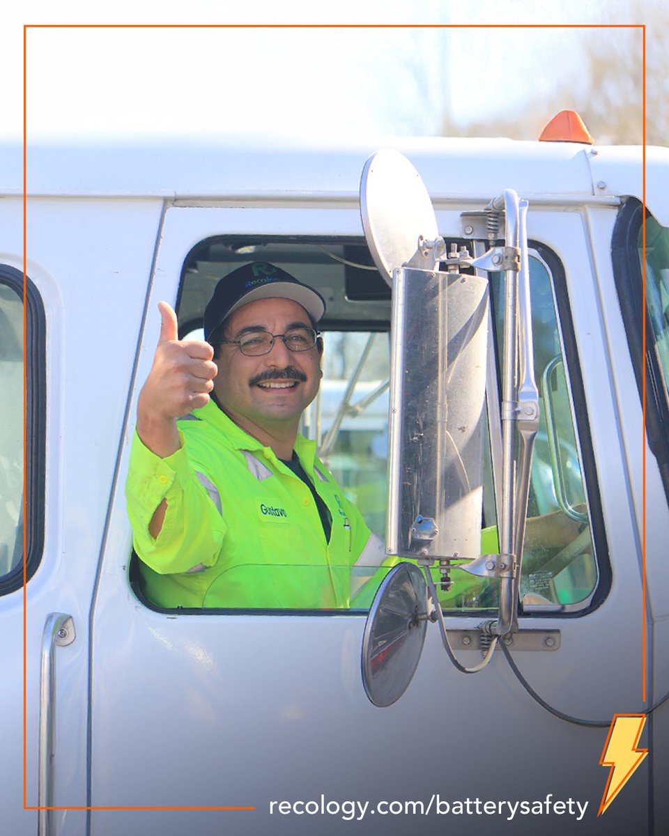 Proper battery disposal isn’t just about fire safety, it’s about protecting real people. Every time you set batteries aside for safe disposal, you’re taking an active role in protecting your community.

Learn more about safe battery disposal at recology.com/batterysafety.