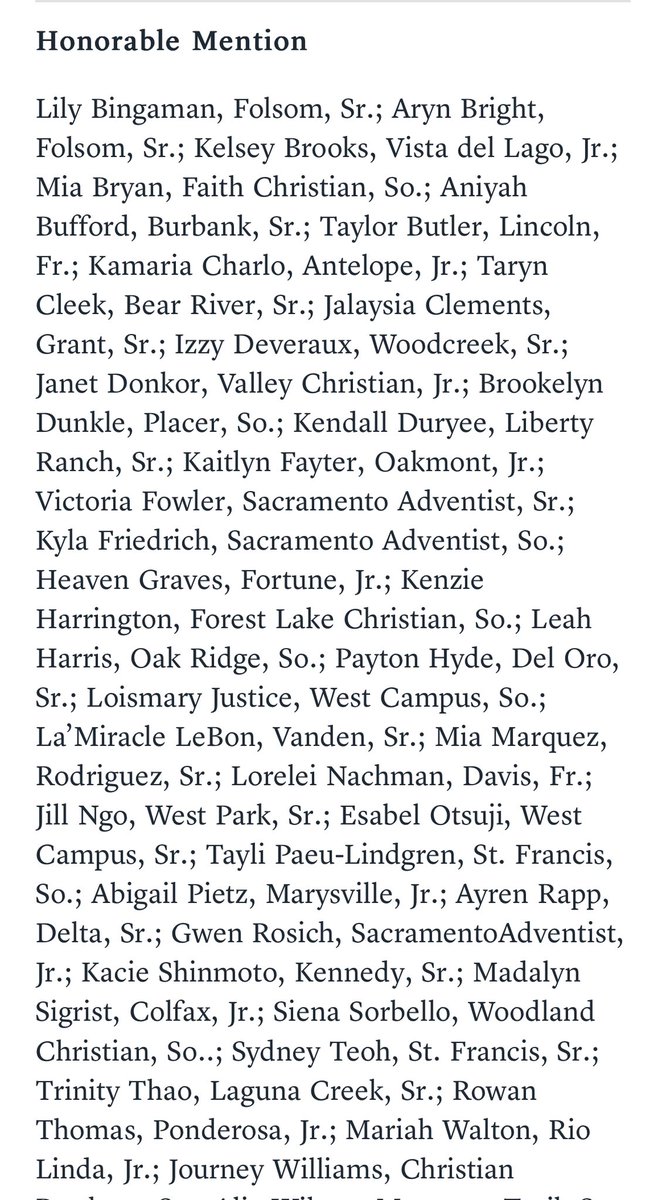 Scott Tedmon (@coachtedmon) on Twitter photo Congrats to Capitals Kyla Friedrich (Soph), Victoria Fowler (Sr) and Gwen Rosich (Jr) being selected Sac Bee All-Metro Girls Basketball Honorable Mention!!! This is such an honor and we thank <a href="/sacbee_news/">The Sacramento Bee</a> and Nick Pecoraro for the outstanding work this season. <a href="/PremierPrepsNMP/">Nick Pecoraro</a> Congrats to Capitals Kyla Friedrich (Soph), Victoria Fowler (Sr) and Gwen Rosich (Jr) being selected Sac Bee All-Metro Girls Basketball Honorable Mention!!! This is such an honor and we thank <a href="/sacbee_news/">The Sacramento Bee</a> and Nick Pecoraro for the outstanding work this season. <a href="/PremierPrepsNMP/">Nick Pecoraro</a>
