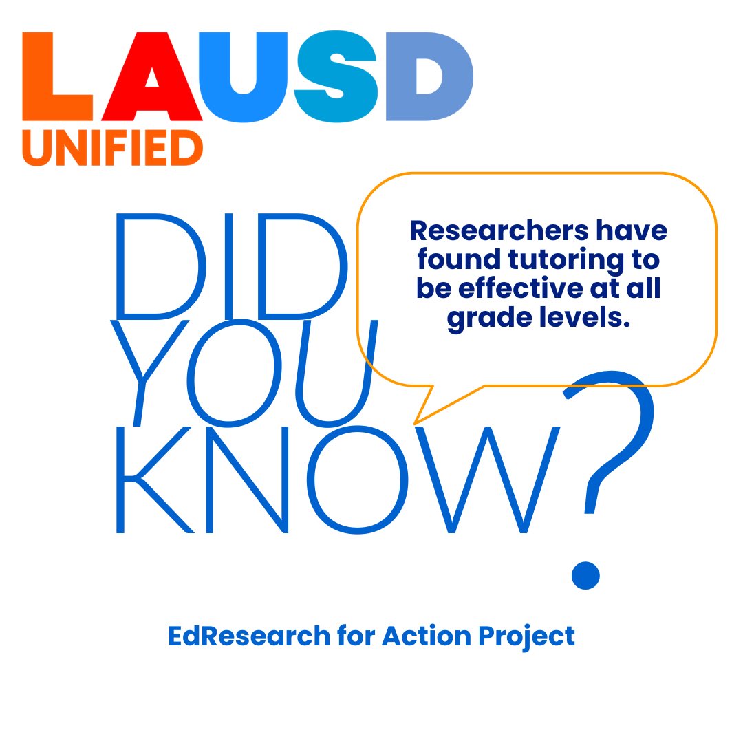 LAUSD_Achieve's tweet image. #tutoringworks #acceleratelearning #launified #beyondlimits ⁦@LASchools⁩