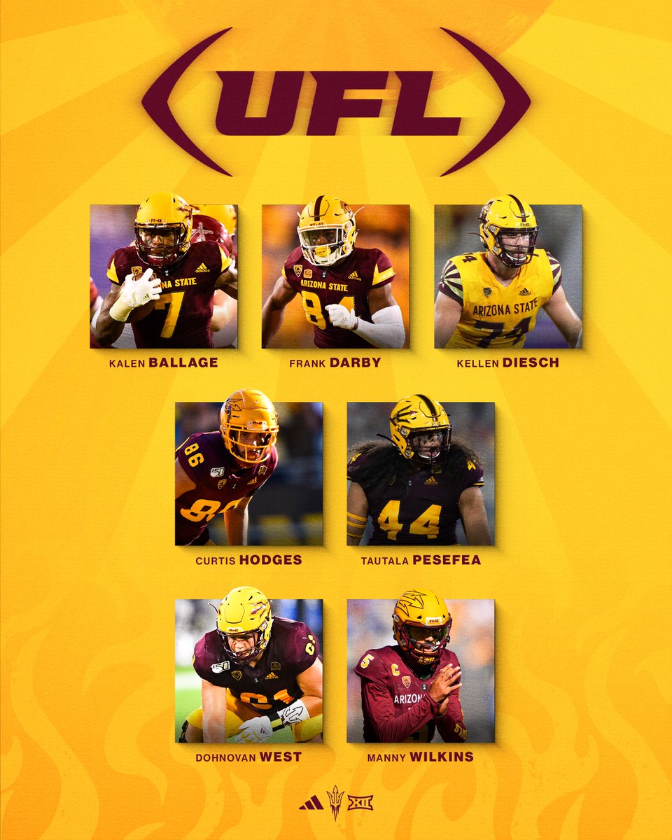 ASUFootball's tweet image. Good Luck to our #ProDevils this year in @TheUFL ‼️

#ForksUp /// #SunDevil4Life