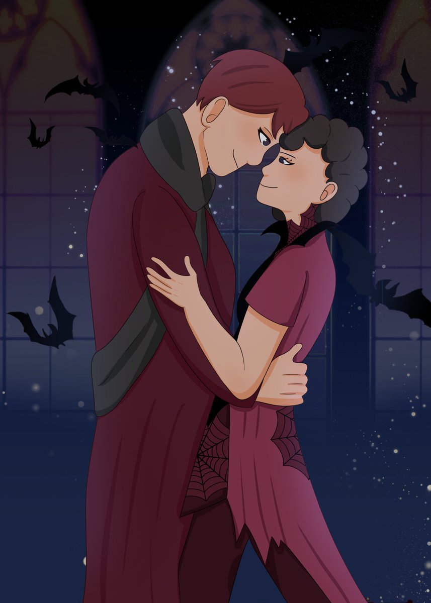 Here are my character Trixie Webson's parents Tavia and Trevor Webson made by my go-to digital artist <a href="/goddessleona_O/">𝓁ℯℴ𝓃𝒶</a> Tavia's a complete wicked witch while Trevor's a sinister warlock hope you like it 😈✨🖤🦇.