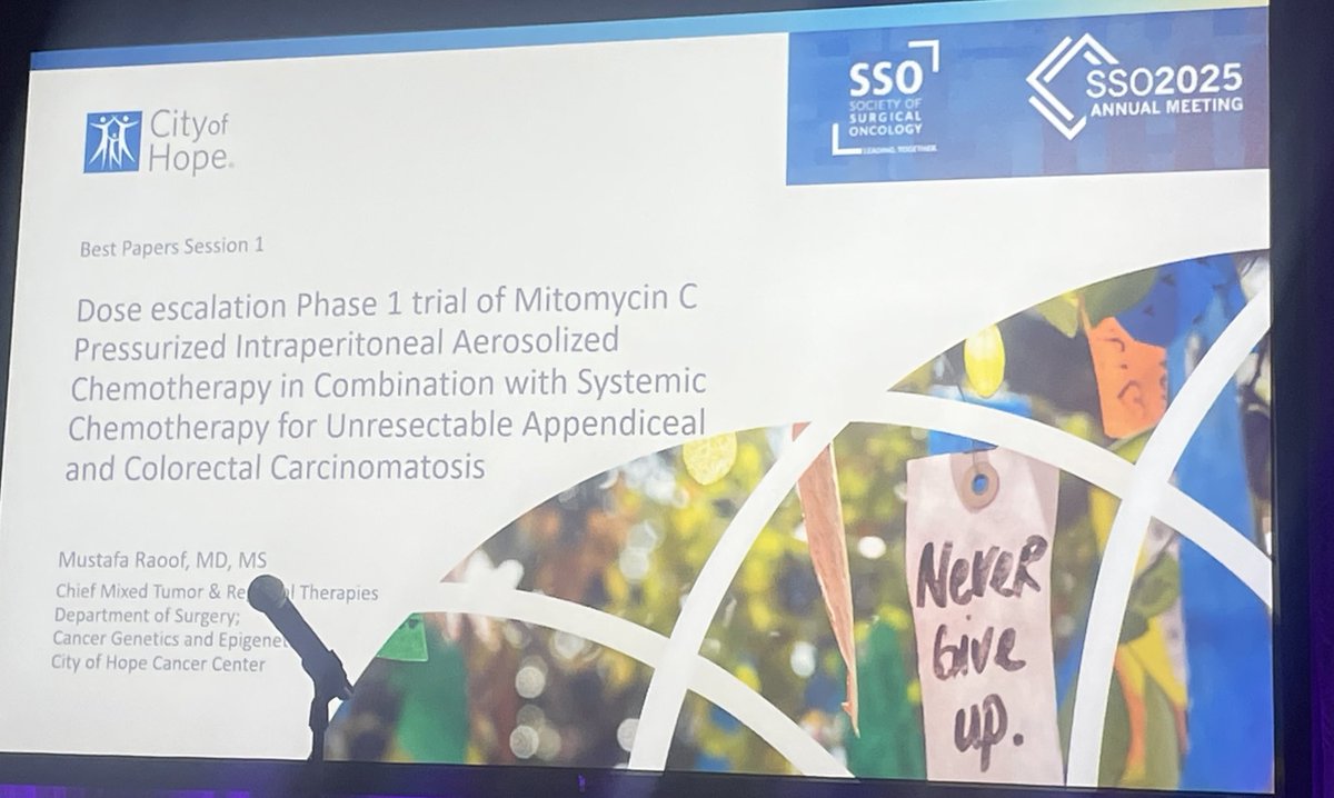 COH_SurgOnc's tweet image. Brilliant presentation by @MustafaRaoofMD safety and efficacy PIPAC -appendiceal/colorectal ca-drop in PCI and CEA. This has promise to change the field @SocSurgOnc @SoCalYuman