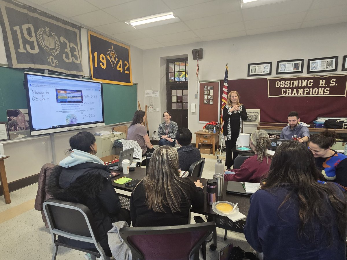 Nurturing collective teacher efficacy. Another fabulous day of learning with Dr. Andrea Honigsfeld and our co-teaching pairs.
<a href="/OssiningSchools/">Ossining UFSD</a> 
<a href="/mariaAmeyer03/">Maria Angélica Asilis Meyer (she/her/hers/ella)</a> 
<a href="/Mary_FoxAlter/">Mary Fox-Alter</a> 
<a href="/AndreaHonigsfel/">Dr. Andrea Honigsfeld</a>
#Ossining ENL/ELA
