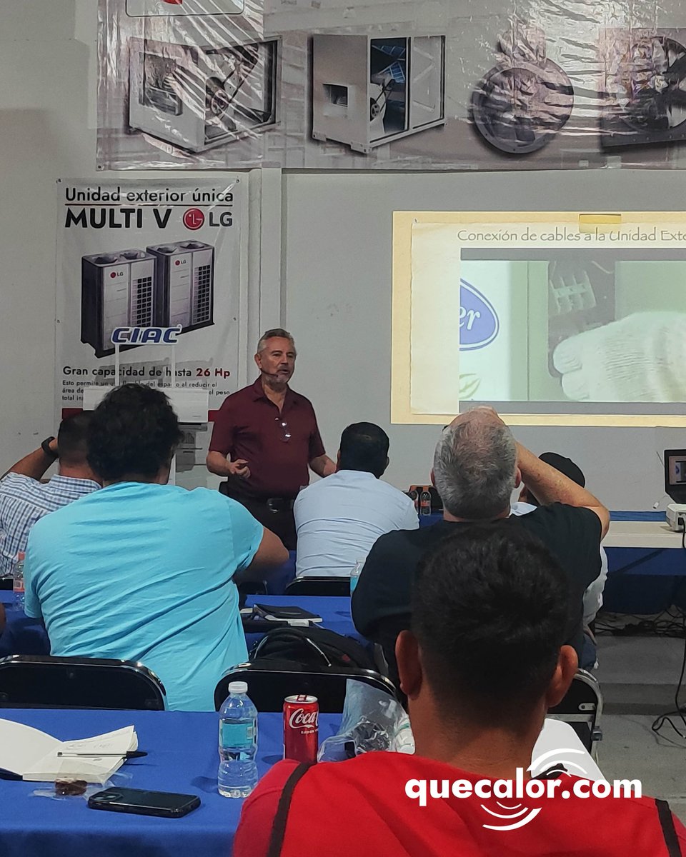 Quecalor_com's tweet photo. Seguimos preparándonos 🤓🧑‍🏫 Hoy continuamos con el curso con certificación en instalación de minisplit, impartido por @CarrierMEX 
#quecalor #curso #certificacion #miisplit https://t.co/SXYpHYGHqT
